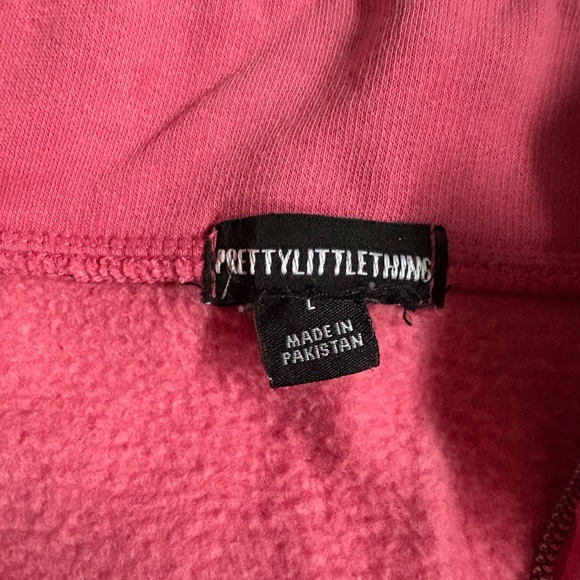 BNWOT Pretty Little Thing pink tracksuit sz L - Picture 6 of 7